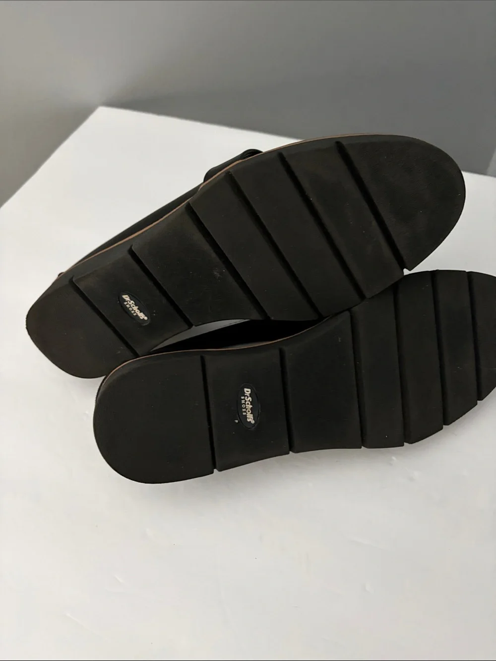Dr. Scholl’s Black Patent & Suede Loafers for Women
